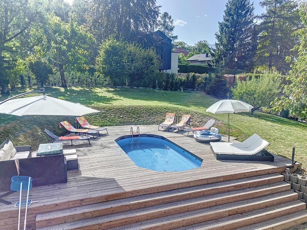 Appartement Moderne Avec Terrasse Et Piscine A Chatel Sur Bex Extérieur photo
