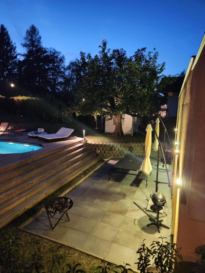 Appartement Moderne Avec Terrasse Et Piscine A Chatel Sur Bex Extérieur photo