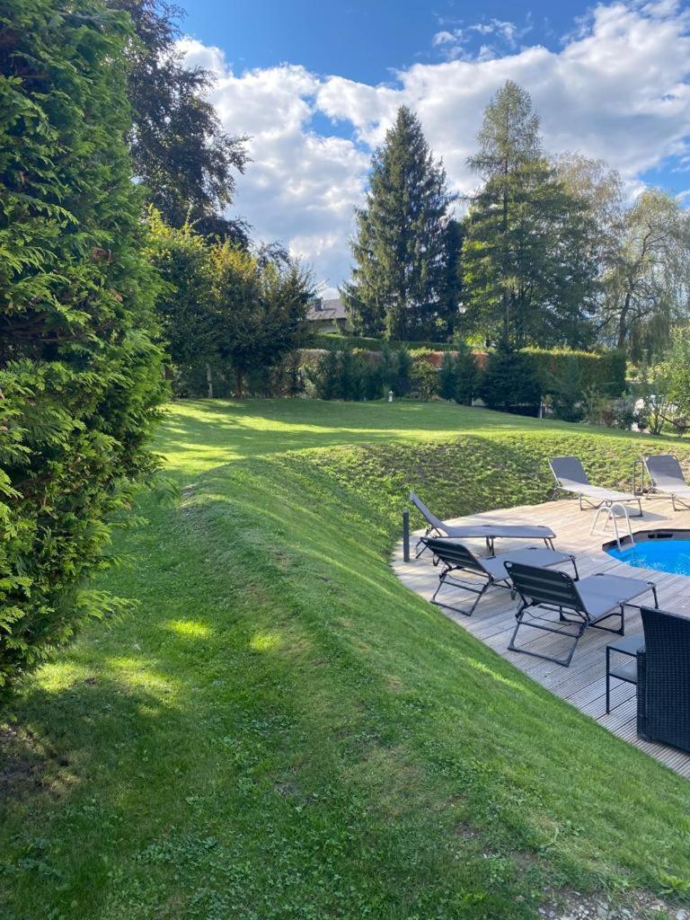 Appartement Moderne Avec Terrasse Et Piscine A Chatel Sur Bex Extérieur photo